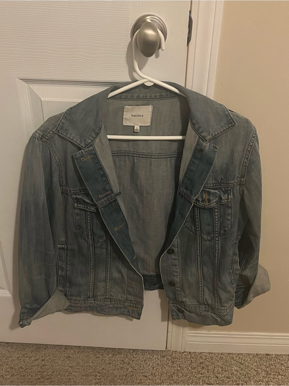 Talula Light Blue Washed Denim Jacket